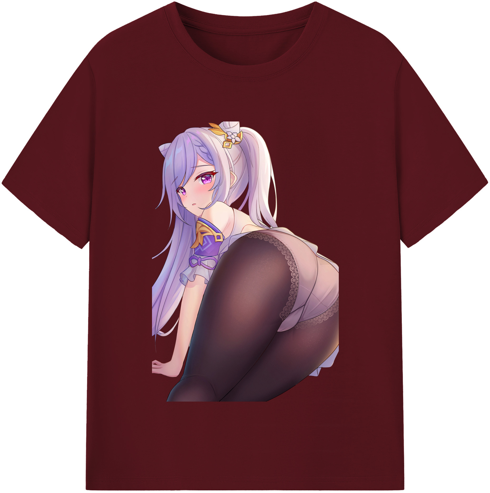 げんし神 刻晴 こくせい genshin Kokusei 綿100％半袖Tシャツ（フロントプリント）